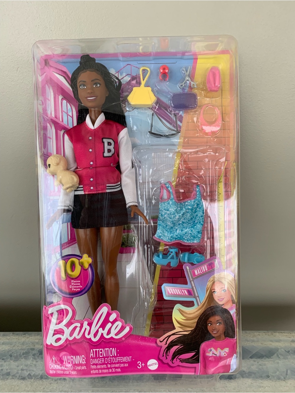 Barbie “Brooklyn” Doll with Puppy & Accessories | Pink Jacket | Mattel #2